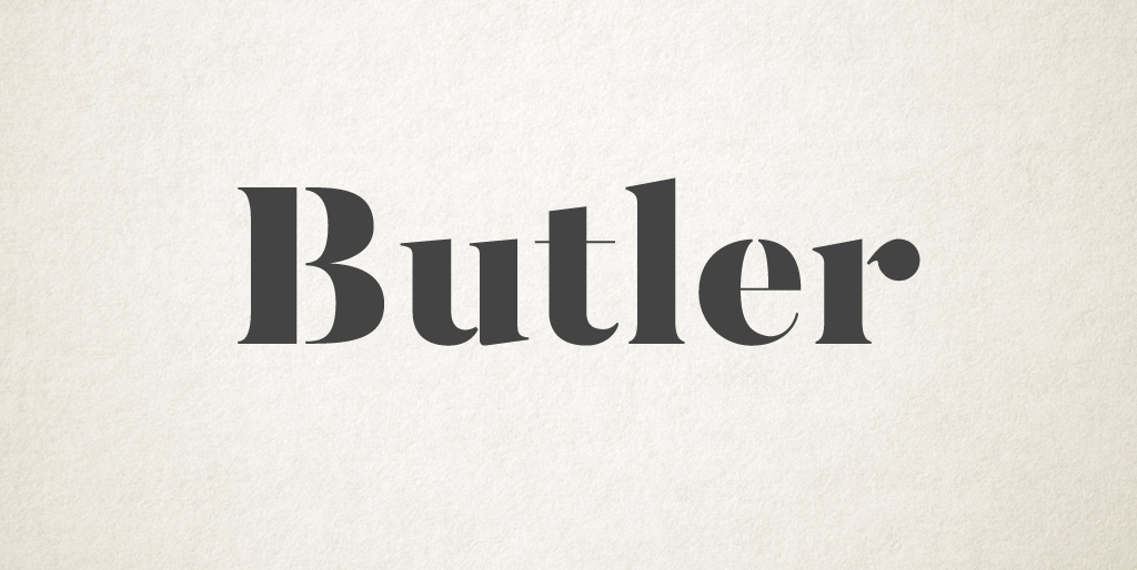 Free fonts - Butler