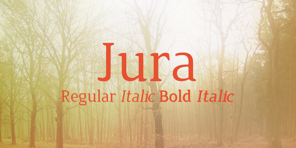 Free fonts - Jura