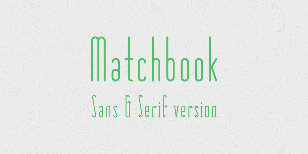 Free fonts - Matchbook